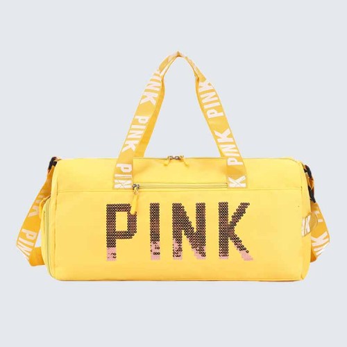 Yellow Casual Simplicity Letter Sequins Bags