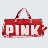 Bolsas con cremallera y letras simples, informales, rosa