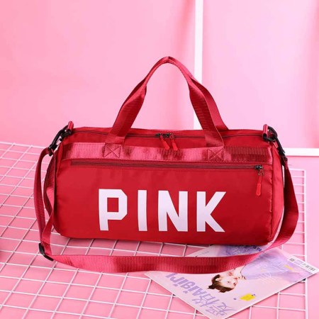 Bolsas con cremallera y letras simples, informales, rojas