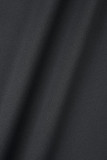 Черная спортивная одежда Однотонные лоскутные комбинезоны с бретельками на бретельках
