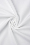 Witte sexy formele patchwork hete boren doorzichtige backless o-hals avondjurkjurken