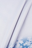 ネイビー ブルー カジュアル プリント パッチワーク ジッパー フード付き襟 アウターウェア