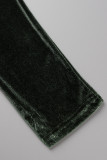 Königsblaue, süße, feste Bandage-Patchwork-Overalls mit schrägem Kragen