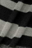 Vestidos com bainha cinza sexy em bloco colorido rasgado patchwork com decote em O