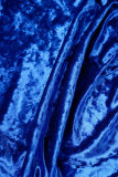 Blue Street – deux pièces à manches courtes et col rond, couleur unie, Patchwork, cordon de serrage