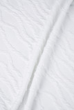 White Street – robe longue à col rond, couleur unie, patchwork
