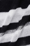 Abiti tubino con scollo a O patchwork strappati sexy color block grigio