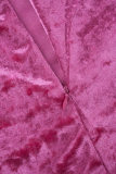 Vestidos de saia embrulhados sem alças com zíper de penas de retalhos sólidos de rua vermelha rosa (use luvas)