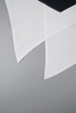 Robes trapèze blanches élégantes à imprimé patchwork licou