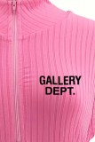 Robes de jupe crayon à col zippé avec lettre imprimée sexy rose