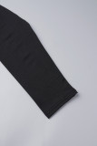 Черные знаменитости, однотонная лоскутная юбка с круглым вырезом и запахом, платья больших размеров