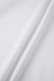 Белый элегантный однотонный пэчворк с вырезом «лодочка» и короткими рукавами, два предмета