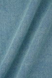 Blue Street – deux pièces en Patchwork uni, cordon de serrage, poche, fermeture éclair, col Mandarin, manches longues