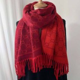 Djup rosa Casual Letter Tofs Scarf