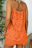 Black Casual Solid Lace Pocket V Neck Sleeveless Two Pieces