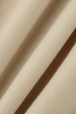 Capispalla con colletto con cappuccio con cerniera patchwork solido casual moda bianca