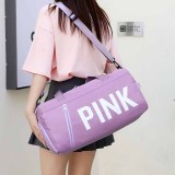 Pink Casual Simplicity Letter Zipper Bags