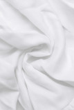 Белые милые однотонные лоскутные платья с открытой спиной и бретельками на бретельках больших размеров