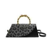 Black Daily Leopard Patchwork Bags