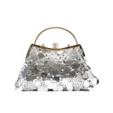 Purple Street Solid Sequins Patchwork Bags