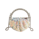 Pink Daily Sequins Patchwork Bags