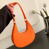 Оранжевые однотонные фетровые сумки Daily Simplicity