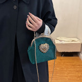 Zwarte vintage beroemdheden solide metalen accessoires decoratie kettingen tassen