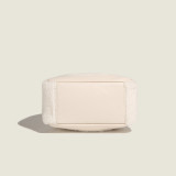 Weiße, solide Patchwork-Flauschtaschen im Vintage-Stil