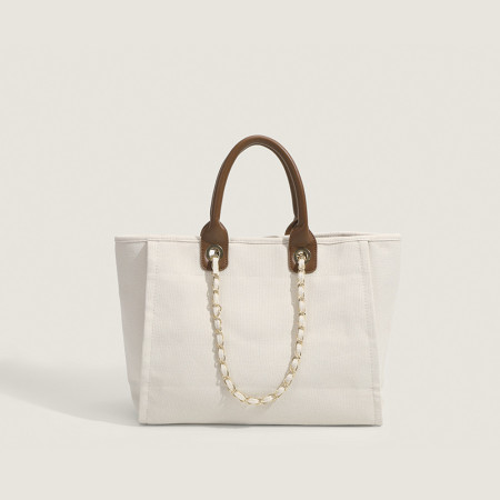 Weiße Daily Simplicity Solid Chains Kontrasttaschen