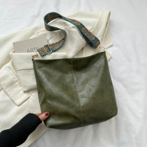 Зеленые винтажные простые однотонные сумки на молнии