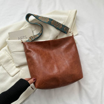 Bolsas Marrons Vintage Simplicity Sólidas com Zíper