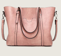 Розовые винтажные простые однотонные сумки на молнии с карманами