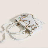 Weiße elegante Buchstaben-Schmetterlingsketten-Taschen