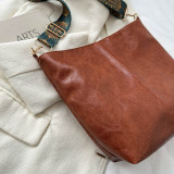 Bolsas con cremallera sólidas Vintage Simplicity marrón
