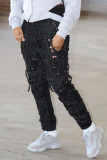 Цветной уличный пэчворк Узкие брюки-карандаш с перекрещивающимися бретельками и завязками на шнуровке, лоскутные штаны со средней талией