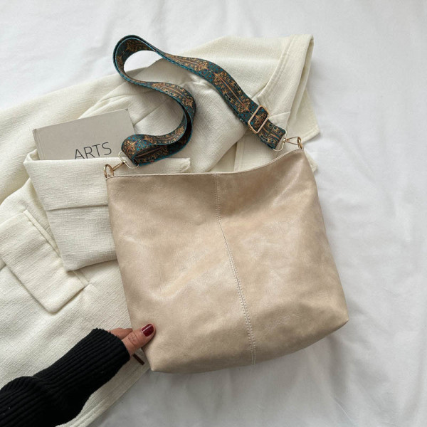 Khakifarbene, schlichte Vintage-Reißverschlusstaschen