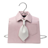 Pink Casual Solid Patchwork Contrast Bags