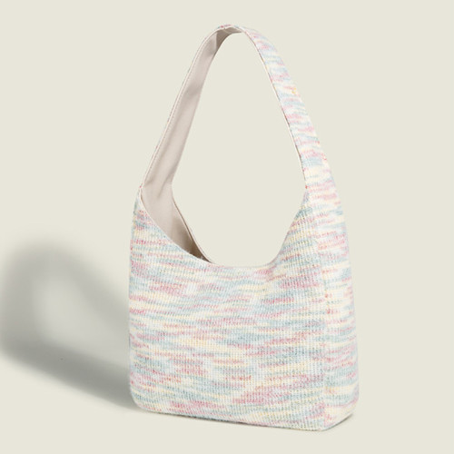 Rosa Söta Enkelhet Solid Contrast Weave Bags