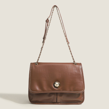 ブラウンのエレガントなシンプルさの固体金属アクセサリー装飾バッグ