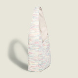 ピンクのキュートなシンプルさのソリッドコントラスト織りバッグ