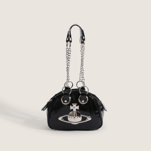 Zwarte dagelijkse stevige metalen accessoires decoratie kettingen tassen