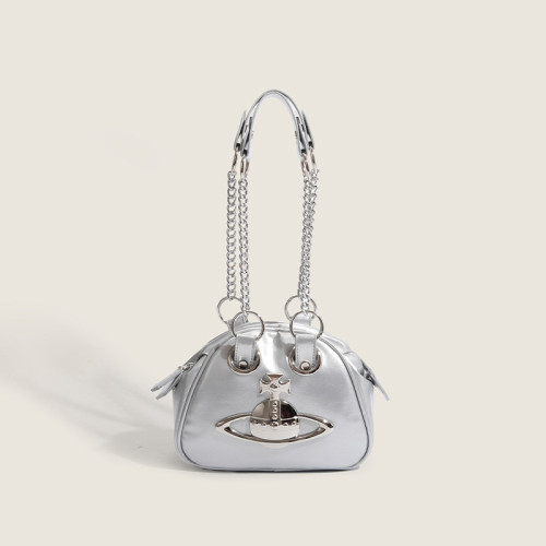 Серебряные повседневные однотонные металлические аксессуары, украшения, цепочки, сумки