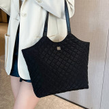 White Daily Simplicity Rhombic Patchwork Bags