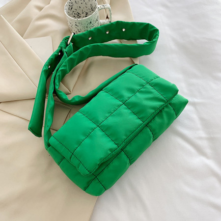 Grüne Daily Simplicity Plaid Patchwork-Taschen
