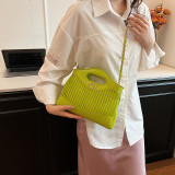 Green Daily Plaid Patchwork Bags