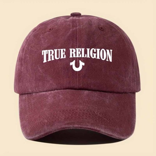 Burgundy Casual Street Letter Embroidered Hat