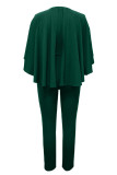 Rose Red Sexy Solid Patchwork Pocket Asymmetrical Collar Regular Jumpsuits
