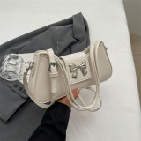 Silver Daily Simplicity Solid With Bow Bags