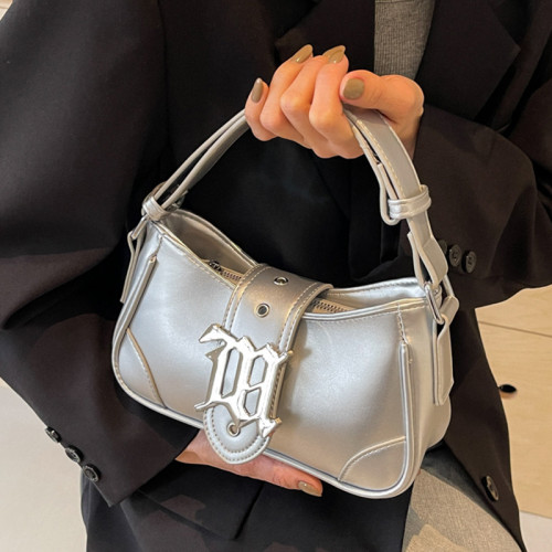 Серебряные повседневные винтажные однотонные металлические аксессуары для украшения сумок
