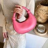 Pink Daily Simplicity Solid Zipper Bags